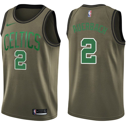 Youth Nike Boston Celtics #2 Red Auerbach Swingman Green Salute to Service NBA Jersey
