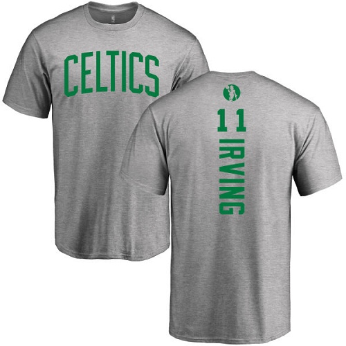 NBA Nike Boston Celtics #11 Kyrie Irving Ash Backer T-Shirt