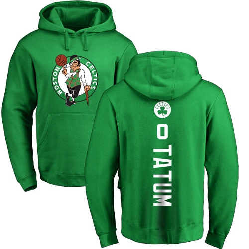 NBA Nike Boston Celtics #0 Jayson Tatum Kelly Green Backer Pullover Hoodie