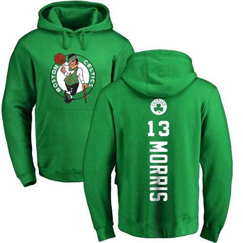 NBA Nike Boston Celtics #13 Marcus Morris Kelly Green Backer Pullover Hoodie