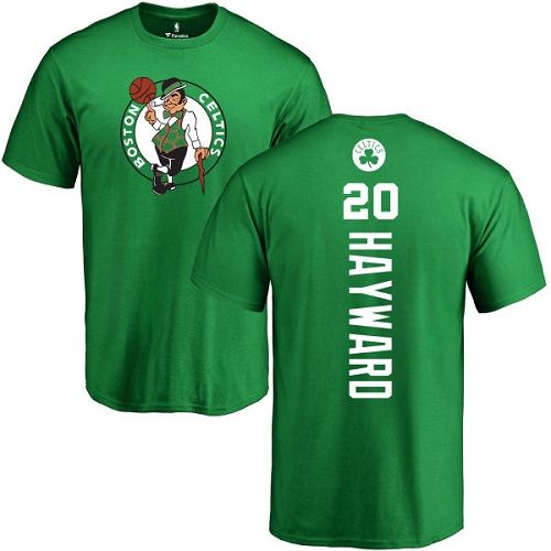 NBA Nike Boston Celtics #20 Gordon Hayward Kelly Green Backer T-Shirt