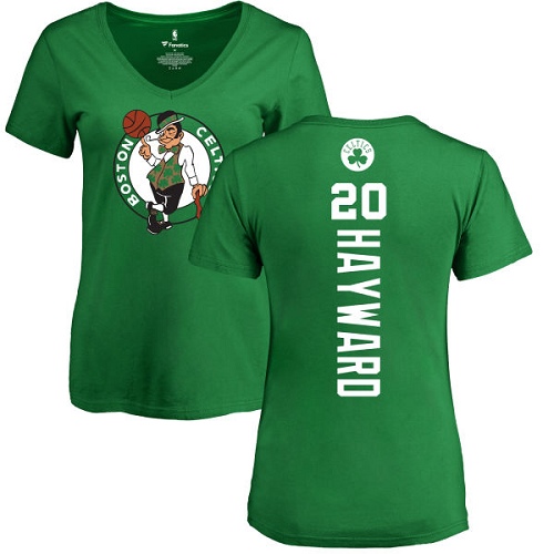 NBA Women's Nike Boston Celtics #20 Gordon Hayward Kelly Green Backer T-Shirt