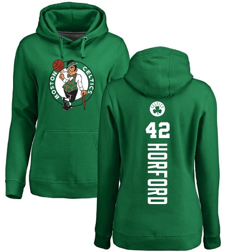 NBA Women's Nike Boston Celtics #42 Al Horford Kelly Green Backer Pullover Hoodie