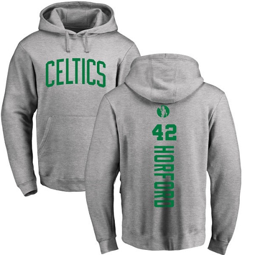 NBA Nike Boston Celtics #42 Al Horford Ash Backer Pullover Hoodie