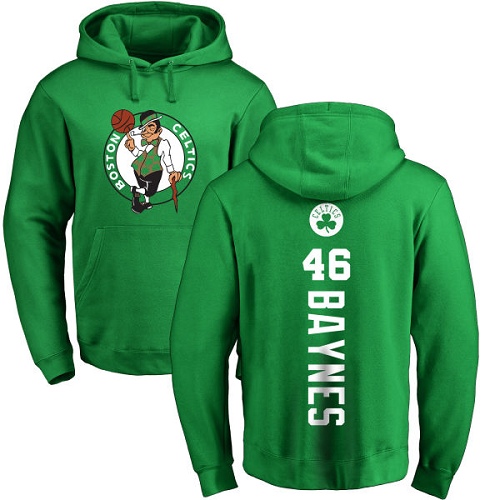 NBA Nike Boston Celtics #46 Aron Baynes Kelly Green Backer Pullover Hoodie