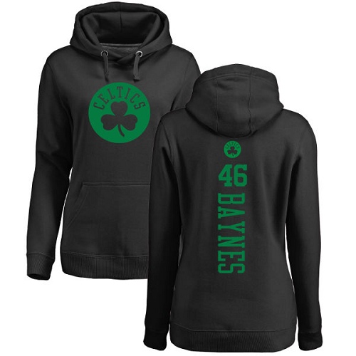 NBA Women's Nike Boston Celtics #46 Aron Baynes Black One Color Backer Pullover Hoodie