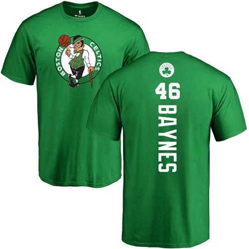 NBA Nike Boston Celtics #46 Aron Baynes Kelly Green Backer T-Shirt
