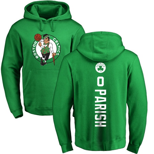 NBA Nike Boston Celtics #0 Robert Parish Kelly Green Backer Pullover Hoodie
