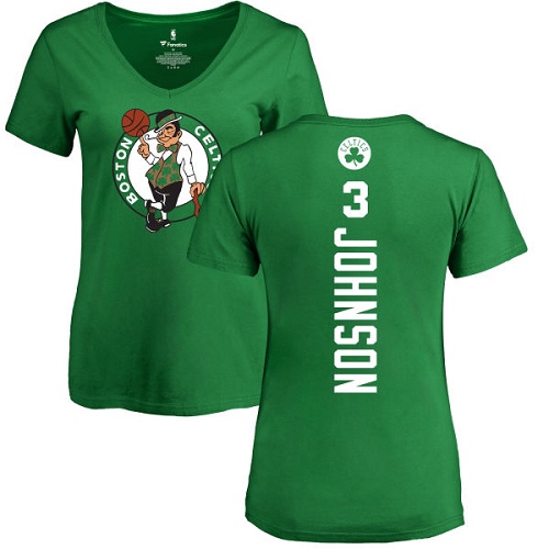 NBA Women's Nike Boston Celtics #3 Dennis Johnson Kelly Green Backer T-Shirt