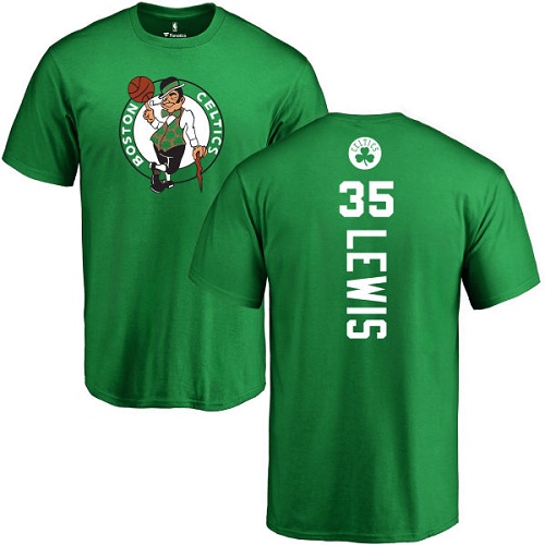 NBA Nike Boston Celtics #35 Reggie Lewis Kelly Green Backer T-Shirt