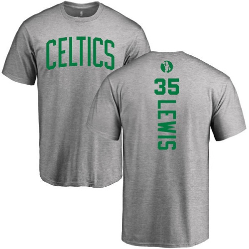 NBA Nike Boston Celtics #35 Reggie Lewis Ash Backer T-Shirt