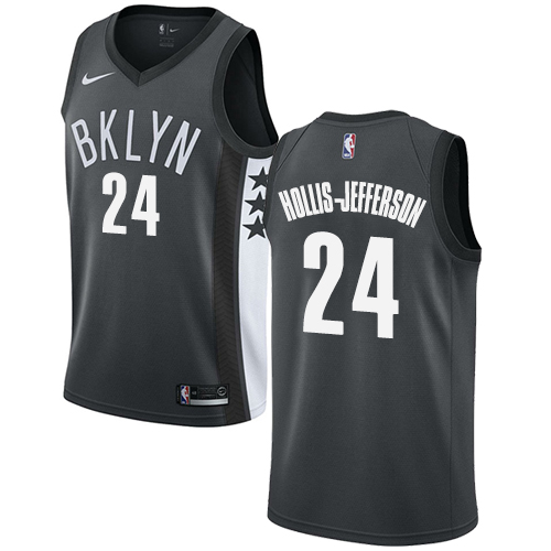 Men's Adidas Brooklyn Nets #24 Rondae Hollis-Jefferson Swingman Gray Alternate NBA Jersey