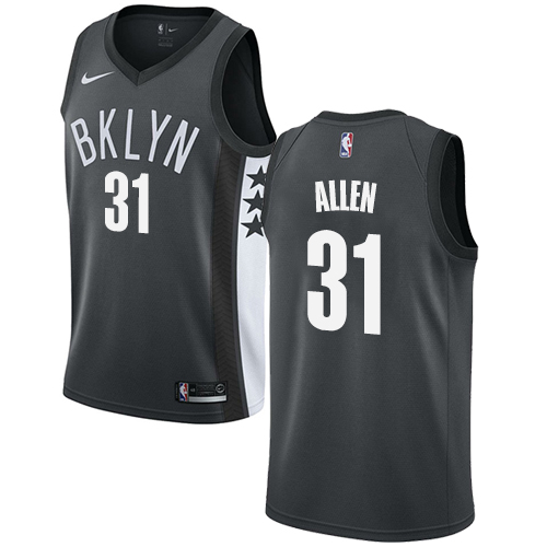 Men's Adidas Brooklyn Nets #31 Jarrett Allen Swingman Gray Alternate NBA Jersey