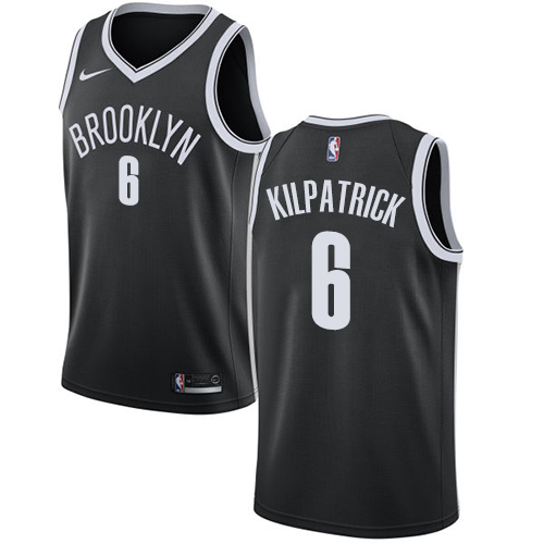 Women's Nike Brooklyn Nets #6 Sean Kilpatrick Swingman Black Road NBA Jersey - Icon Edition