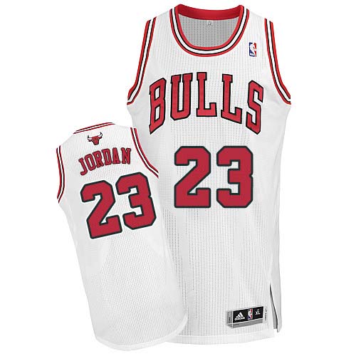 Youth Adidas Chicago Bulls #23 Michael Jordan Authentic White Home NBA Jersey