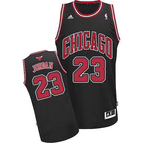 Youth Adidas Chicago Bulls #23 Michael Jordan Swingman Black Alternate NBA Jersey