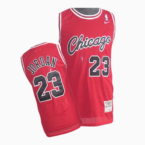 Youth Nike Chicago Bulls #23 Michael Jordan Authentic Red Throwback NBA Jersey