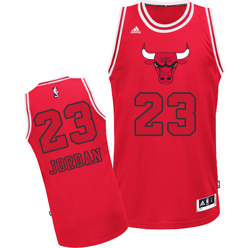 Men's Adidas Chicago Bulls #23 Michael Jordan Swingman Red New Fashion NBA Jersey