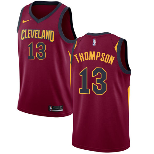 Men's Nike Cleveland Cavaliers #13 Tristan Thompson Swingman Maroon Road NBA Jersey - Icon Edition