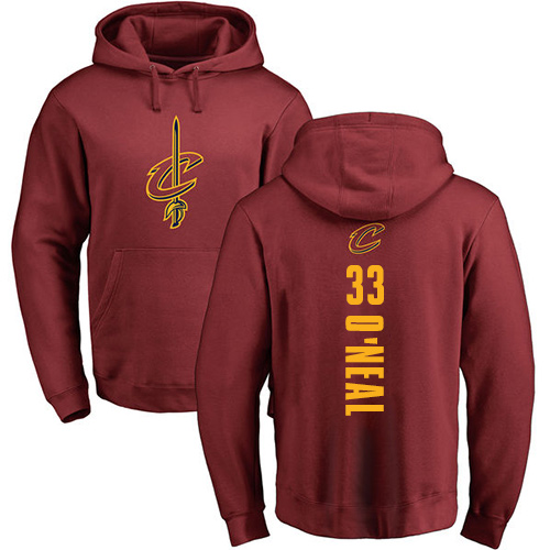 NBA Nike Cleveland Cavaliers #33 Shaquille O'Neal Maroon Backer Pullover Hoodie