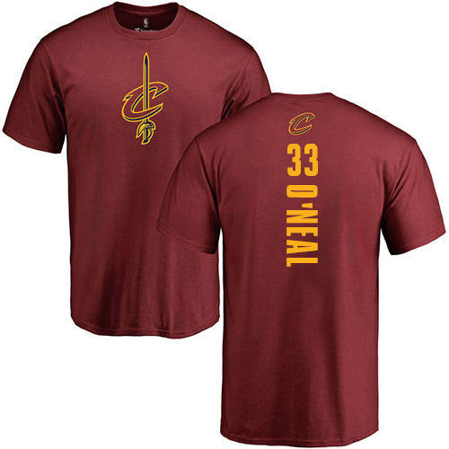 NBA Nike Cleveland Cavaliers #33 Shaquille O'Neal Maroon Backer T-Shirt