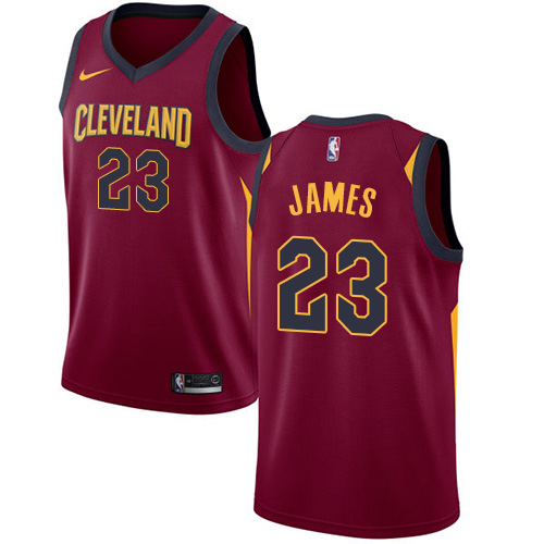 Women's Nike Cleveland Cavaliers #23 LeBron James Swingman Maroon Road NBA Jersey - Icon Edition