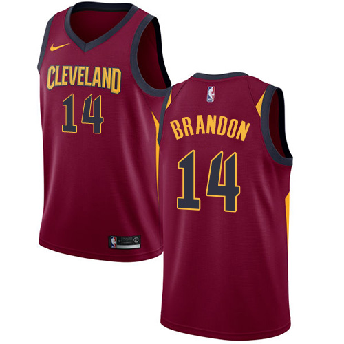 Men's Nike Cleveland Cavaliers #14 Terrell Brandon Swingman Maroon Road NBA Jersey - Icon Edition