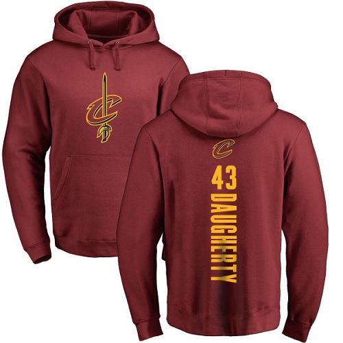 NBA Nike Cleveland Cavaliers #43 Brad Daugherty Maroon Backer Pullover Hoodie