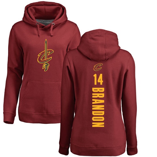 NBA Women's Nike Cleveland Cavaliers #14 Terrell Brandon Maroon Backer Pullover Hoodie