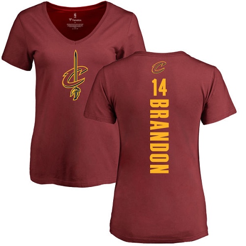 NBA Women's Nike Cleveland Cavaliers #14 Terrell Brandon Maroon Backer T-Shirt