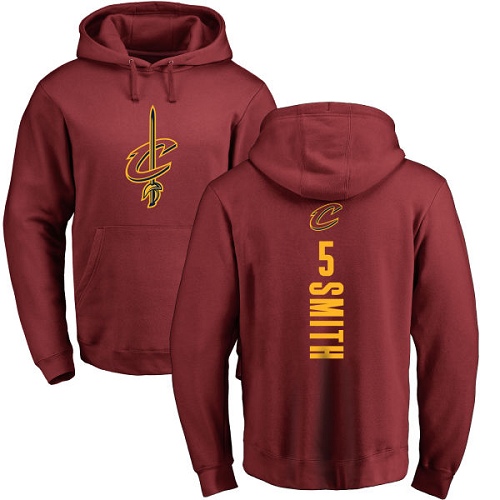 NBA Nike Cleveland Cavaliers #5 J.R. Smith Maroon Backer Pullover Hoodie