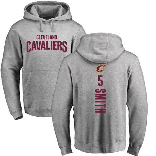 NBA Nike Cleveland Cavaliers #5 J.R. Smith Ash Backer Pullover Hoodie