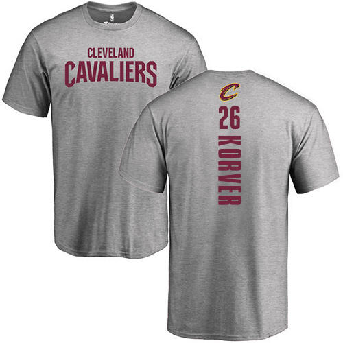 NBA Nike Cleveland Cavaliers #26 Kyle Korver Ash Backer T-Shirt