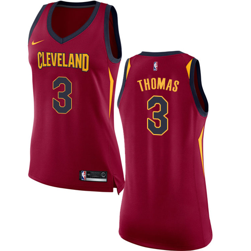 Women's Nike Cleveland Cavaliers #3 Isaiah Thomas Swingman Maroon Road NBA Jersey - Icon Edition
