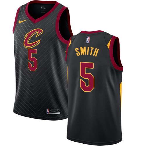 Youth Nike Cleveland Cavaliers #5 J.R. Smith Authentic Black Alternate NBA Jersey Statement Edition