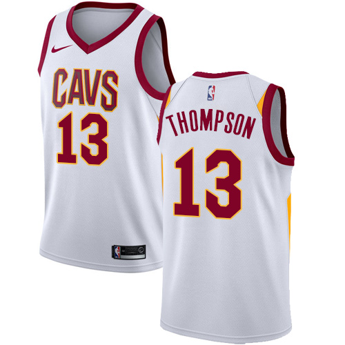 Youth Nike Cleveland Cavaliers #13 Tristan Thompson Authentic White Home NBA Jersey - Association Edition