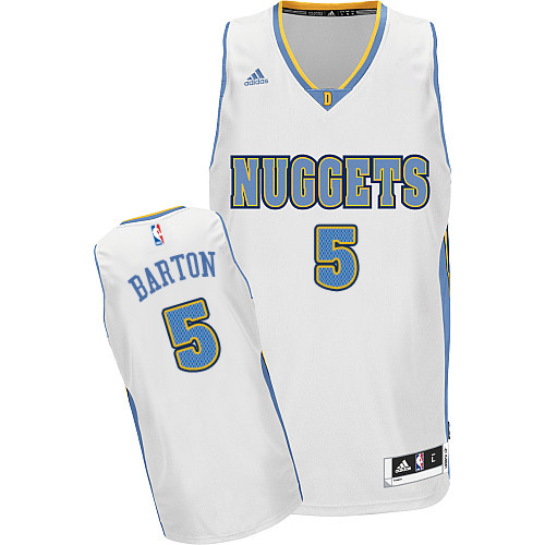 Youth Adidas Denver Nuggets #5 Will Barton Swingman White Home NBA Jersey