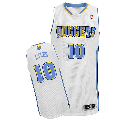 Youth Adidas Denver Nuggets #10 Trey Lyles Authentic White Home NBA Jersey