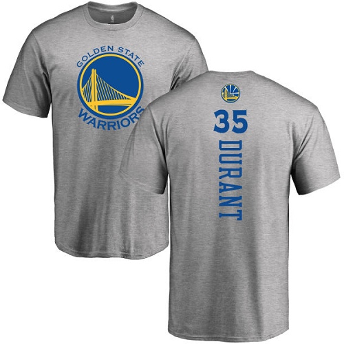 NBA Nike Golden State Warriors #35 Kevin Durant Ash Backer T-Shirt