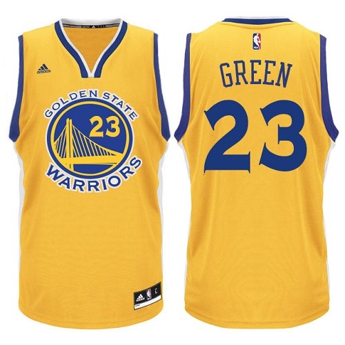 Men's Adidas Golden State Warriors #23 Draymond Green Authentic Gold NBA Jersey