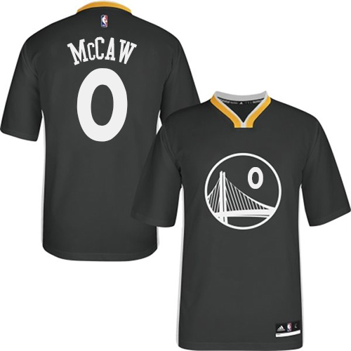 Men's Adidas Golden State Warriors #0 Patrick McCaw Authentic Black Alternate NBA Jersey