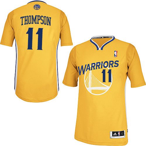Women's Adidas Golden State Warriors #11 Klay Thompson Authentic Gold Alternate NBA Jersey