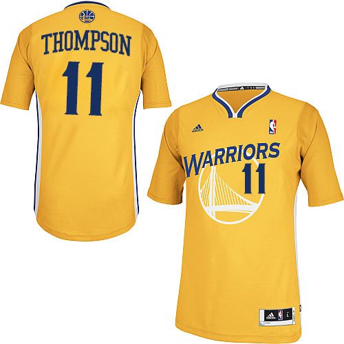 Women's Adidas Golden State Warriors #11 Klay Thompson Swingman Gold Alternate NBA Jersey