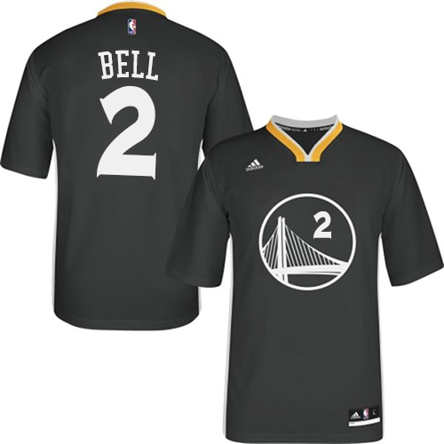 Youth Adidas Golden State Warriors #2 Jordan Bell Authentic Black Alternate NBA Jersey