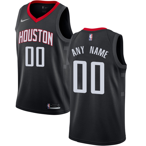 Men's Nike Houston Rockets Customized Swingman Black Alternate NBA Jersey Statement Edition