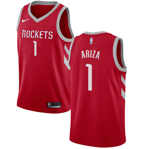 Men's Nike Houston Rockets #1 Trevor Ariza Swingman Red Road NBA Jersey - Icon Edition