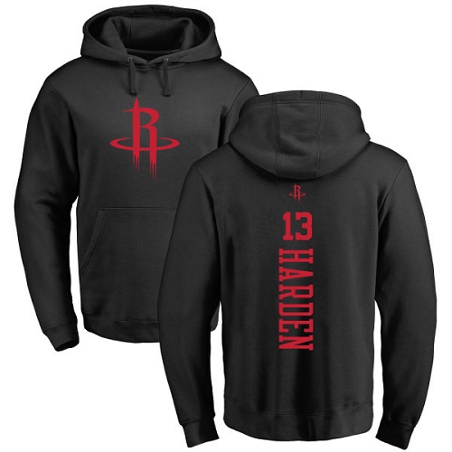 NBA Nike Houston Rockets #13 James Harden Black One Color Backer Pullover Hoodie
