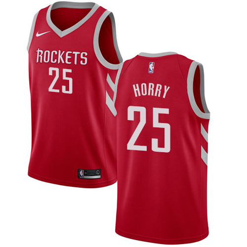 Men's Nike Houston Rockets #25 Robert Horry Swingman Red Road NBA Jersey - Icon Edition