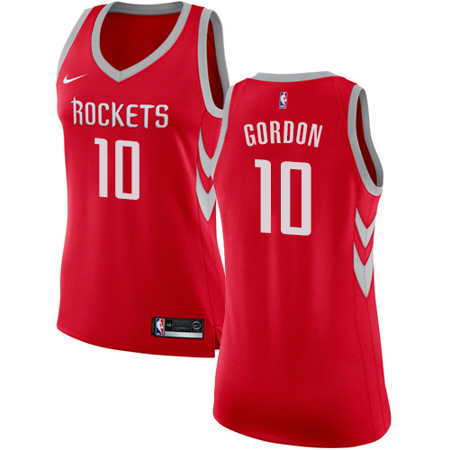 Women's Nike Houston Rockets #10 Eric Gordon Authentic Red Road NBA Jersey - Icon Edition