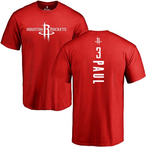 NBA Nike Houston Rockets #3 Chris Paul Red Backer T-Shirt